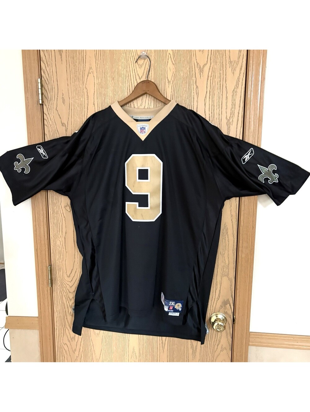 Drew Brees 9 New Orleans Saints Reebok NFL Jersey Vintage  Stitched 2XL